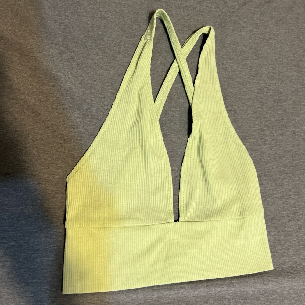 SHEIN Light Green Crisscross Bandeau